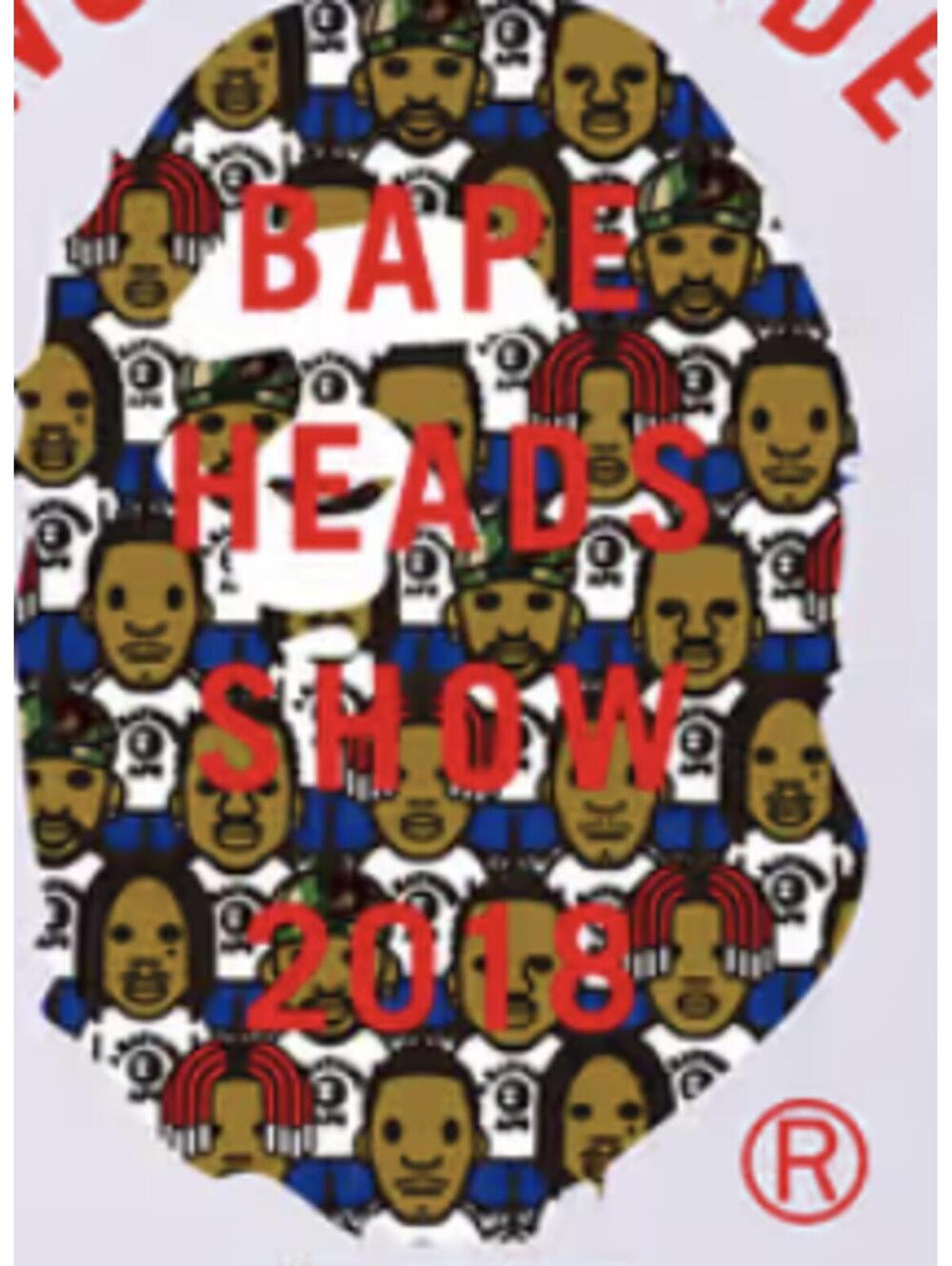 BAPE Heads Show 2018 Sticker - Madison Square Garden NYC